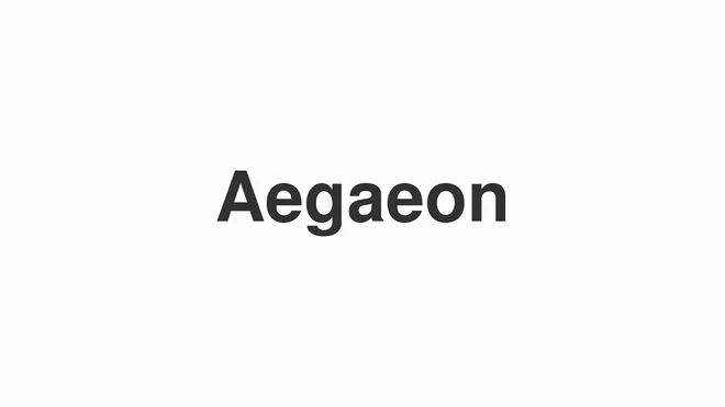 How to Pronounce Aegaeon