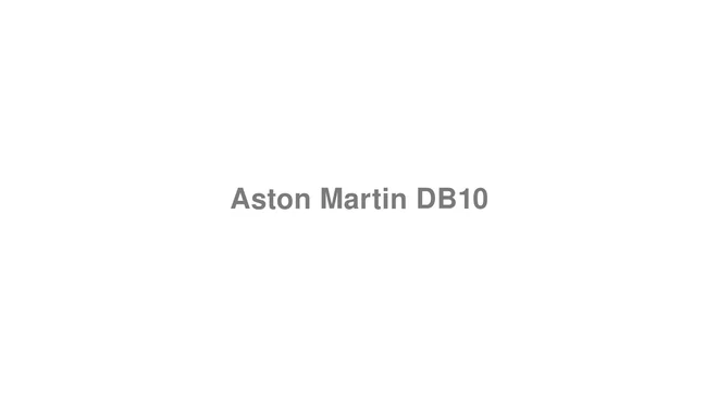 How to Pronounce Aston Martin DB10