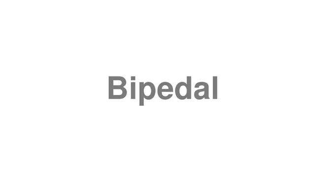 How to Pronounce Bipedal