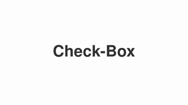 How to Pronounce Check-Box