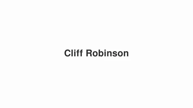 How to Pronounce Cliff Robinson