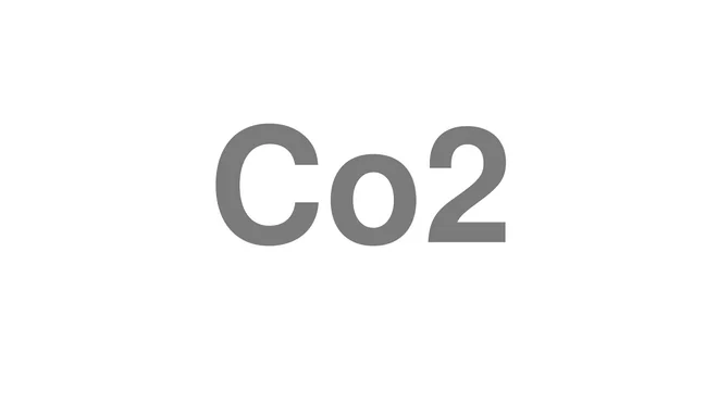How to Pronounce Co2