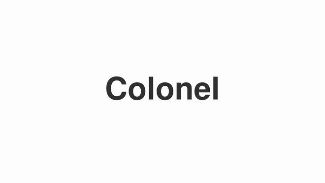 How to Pronounce Colonel