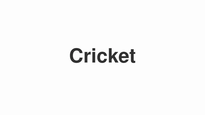 How to Pronounce Cricket