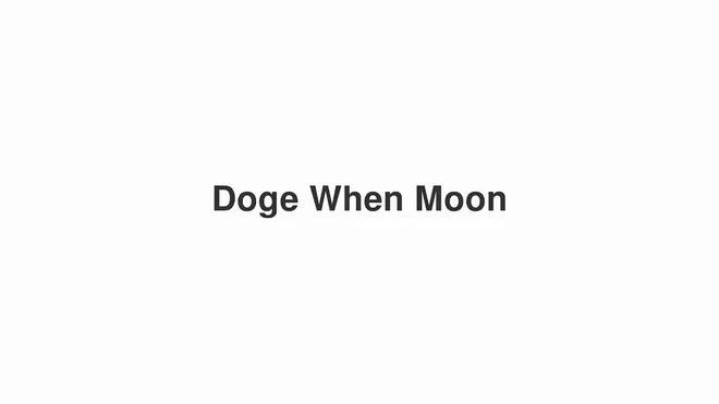 How to Pronounce Doge When Moon