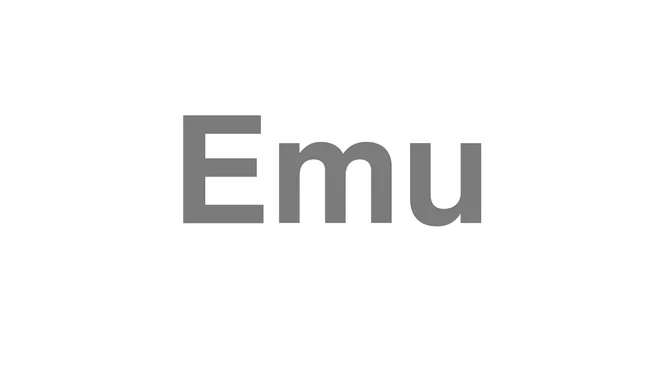 How to Pronounce Emu