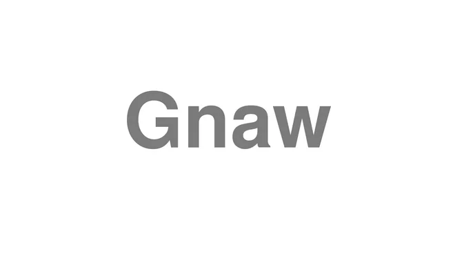 How to Pronounce Gnaw