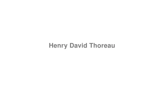 How to Pronounce Henry David Thoreau