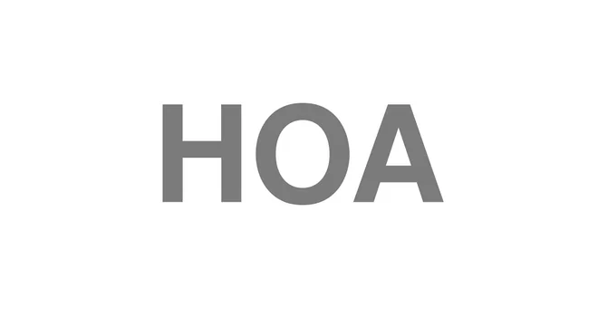 How to Pronounce HOA
