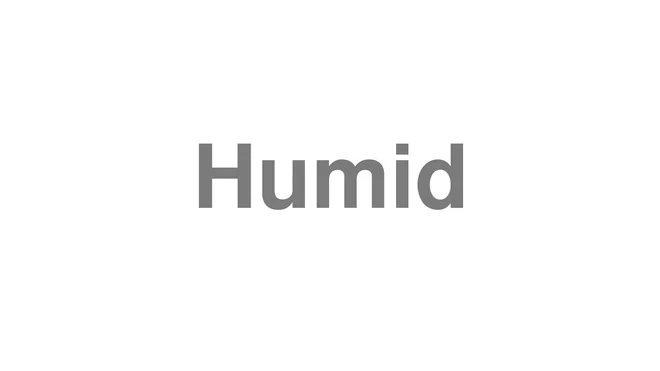 How to Pronounce Humid