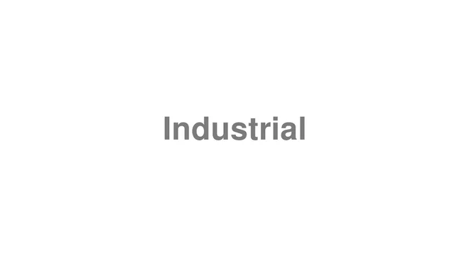How to Pronounce Industrial