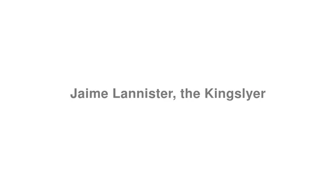 How to Pronounce Jaime Lannister, the Kingslyer (Game of Thrones)