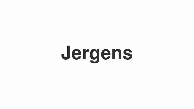How to Pronounce Jergens