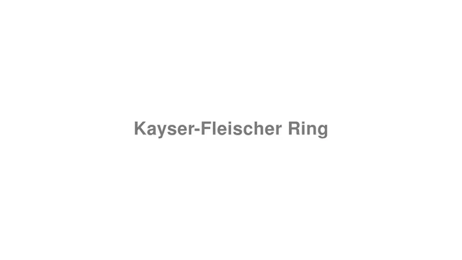 How to Pronounce Kayser-Fleischer Ring