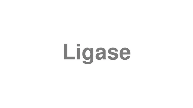 How to Pronounce Ligase