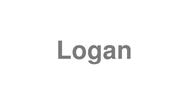 How to Pronounce Logan