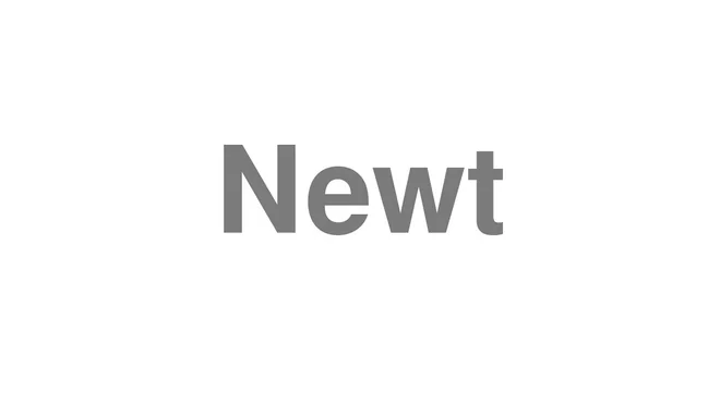 How to Pronounce Newt