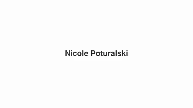 How to Pronounce Nicole Poturalski