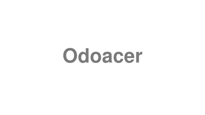 How to Pronounce Odoacer