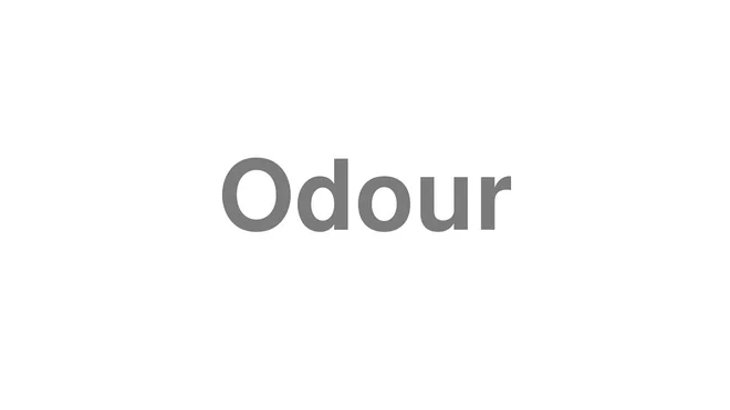 How to Pronounce Odour