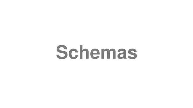 How to Pronounce Schemas