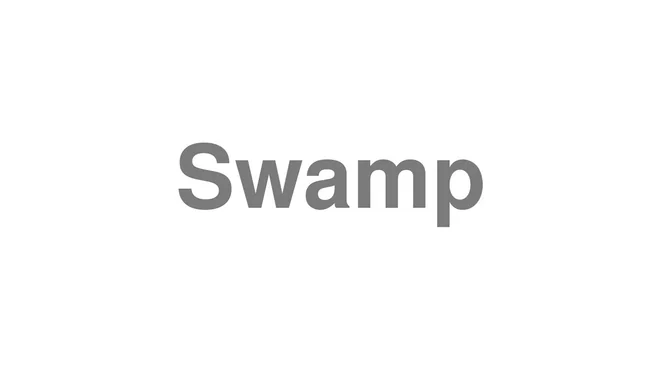 How to Pronounce Swamp