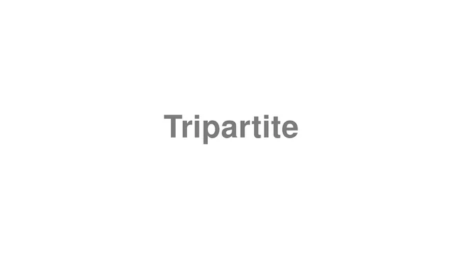 How to Pronounce Tripartite