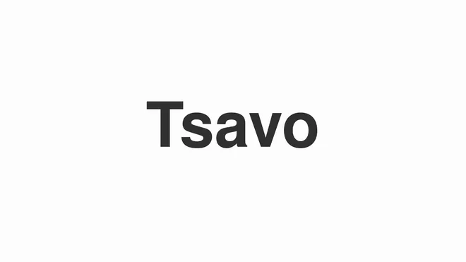 How to Pronounce Tsavo