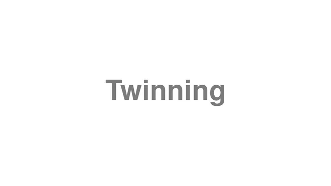 How to Pronounce Twinning
