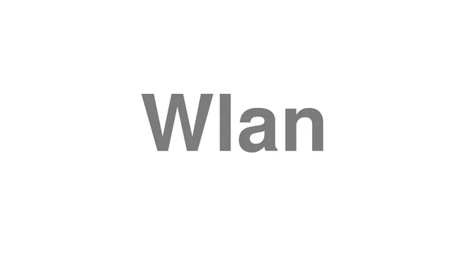 How to Pronounce Wlan