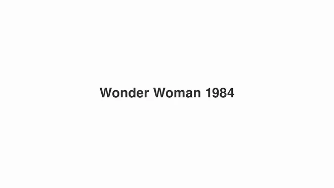 How to Pronounce Wonder Woman 1984