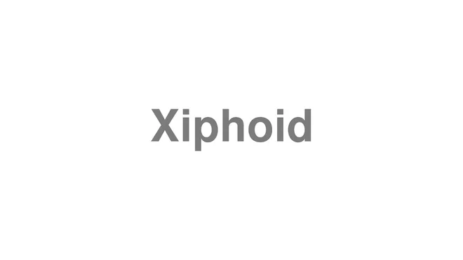 How to Pronounce Xiphoid
